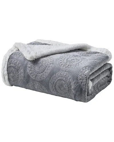Luxury Home Ultra-soft Caesar Embossed Sherpa Throw Blanket In Animal Print