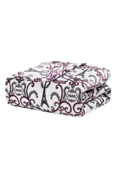 Luxury Home Ultrasoft Plush Throw Blanket In Chantal
