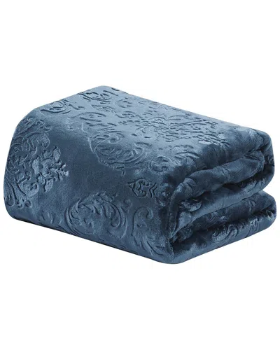 Luxury Home Versailles Throw Blanket In Blue