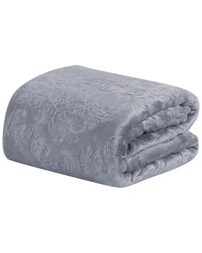 Luxury Home Versailles Throw Blanket In Gray