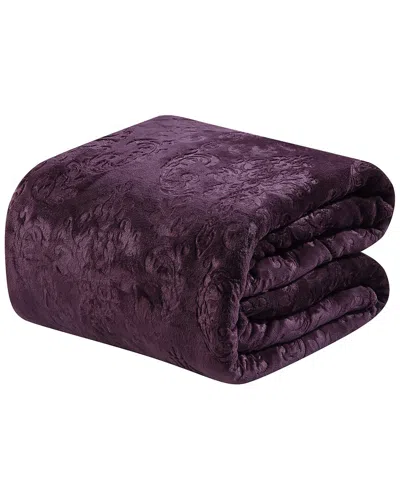Luxury Home Versailles Throw Blanket In Purple