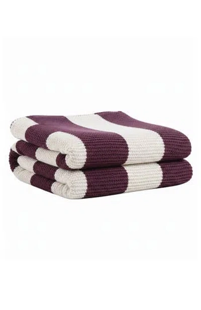 Luxury Home Vintage Stripe Fluffy Throw Blanket In Multi