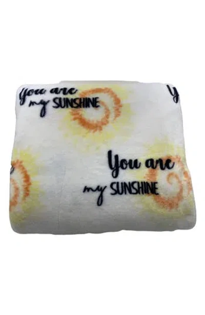 Luxury Home You Are My Sunshine Plush Fleece Throw Blanket In Multi