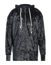 Luxury Lab Milano Man Sweatshirt Black Size M Polyester, Elastane
