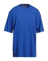 Luxury Lab Milano Man T-shirt Bright Blue Size Xl Cotton