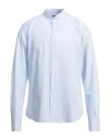 Luxury Man Shirt Sky Blue Size Xl Cotton In Blue