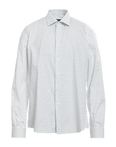 Luxury Man Shirt White Size 17 ¾ Cotton In Gray