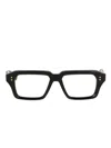 Luxury Supply Detron Rectangle-frame Glasses In Black