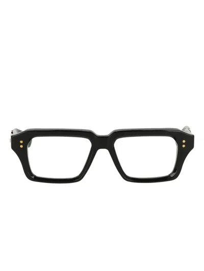 Luxury Supply Detron Rectangle-frame Glasses In Black