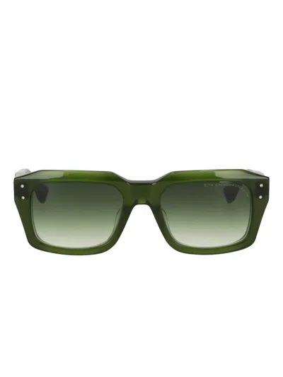 Luxury Supply Grandmaster-nine Square-frame Sunglasses In Green