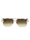 Luxury Supply Tortoiseshell Gradient Sunglasses In Brown