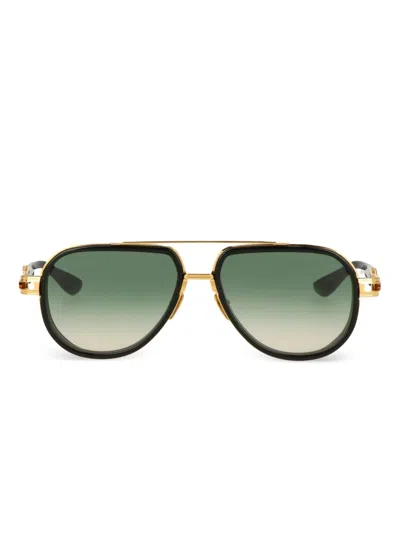 Luxury Supply Vastik Gold-detail Acetate Sunglasses In Black