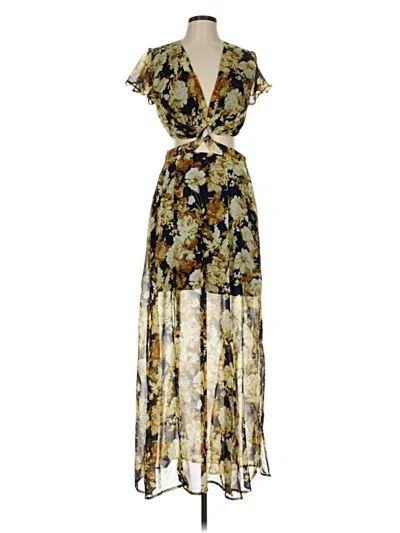 Pre-owned Luxxel Formal Skirt In Gold