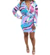 Luxxel Island Ready Shirt Dress In Multicolor In Multi