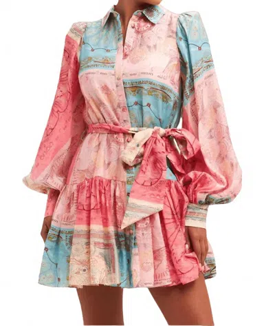 Luxxel Margaret Dress In Pink Multi