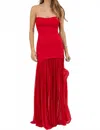 Luxxel Mariella Maxi Dress In Red In Red