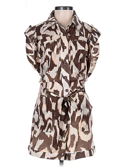 Pre-owned Luxxel Romper In Brown