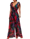 Luxxel Sleeveless Jumpsuit In Black Multi In Multi