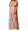 Luxxel Sleeveless Maxi Dress In Pink Multi In Pink