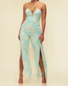 Luxxel Vacay Ready Jumpsuit In Green In Green