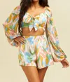 Luxxel Vacay Short Set In Multi In Multi