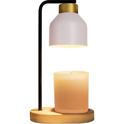 Luzè Luze Alpine Glow Candle Warmer Lamp In Black/white/wood