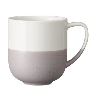 Luzerne Hamptons White Coffee Mug 11 oz By  (case Of 36) (porcelain) In Gray,white
