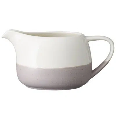 Luzerne Hamptons White Creamer 4.75 oz By  (case Of 24) (porcelain) In White,gray
