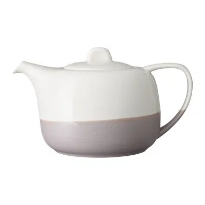 Luzerne Hamptons White Tea Pot 14 oz By  (case Of 12) (porcelain) In White,beige