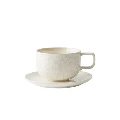 Luzerne Knit Espresso Saucer 3.75 In By  (case Of 48) (porcelain) In Beige