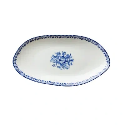 Luzerne Lancaster Blue Oval Plate 9.75 In By  (case Of 36) (porcelain)