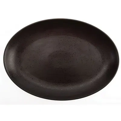 Luzerne Lava Oval Platter 12 1/2 In By  (case Of 12) (porcelain)