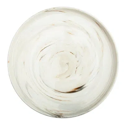 Luzerne Marble Platter Raised Rim 13 In By  (case Of 6) (porcelain)