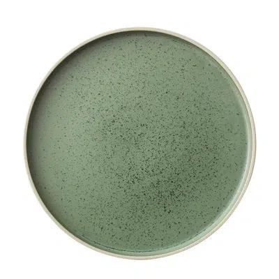 Luzerne Moira Round Plate 7 3/4" By  (case Of 12) (stoneware) In Smoky Basil