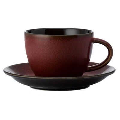 Luzerne Rustic Crimson Teacup 6 oz By  (case Of 24) (porcelain)