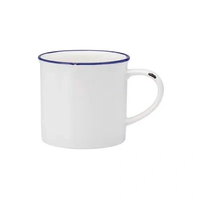 Luzerne Tin Tin Blue Rim 11 oz Coffee Mug By  (case Of 36) (porcelain) In Blue,white