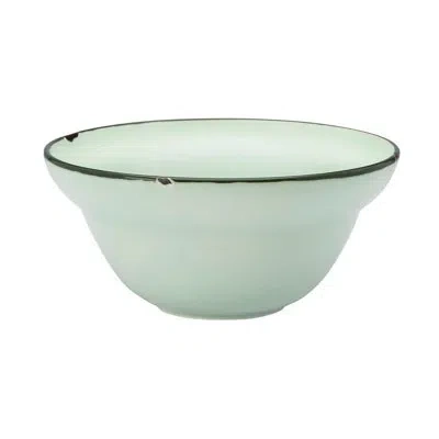 Luzerne Tin Tin Green 5" Cereal Bowl By  (case Of 48) (porcelain) In Green,black