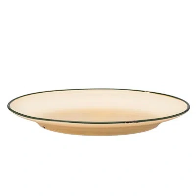Luzerne Tin Tin Yellow 10.75" Plate By  (case Of 12) (porcelain) In Yellow,black