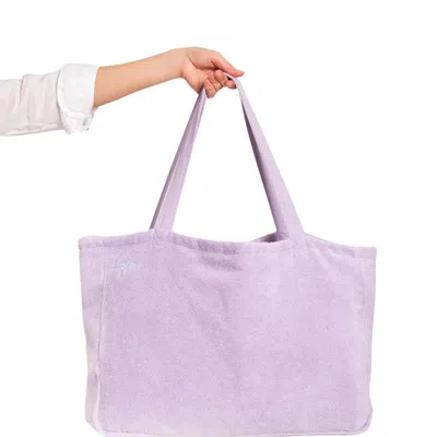 Luzia Beach And Pool Tote Bag In Lilac In Blue