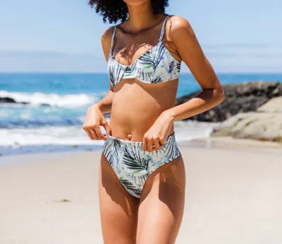 Lvhr Kiera Highwaisted Bottom In Blue Palm