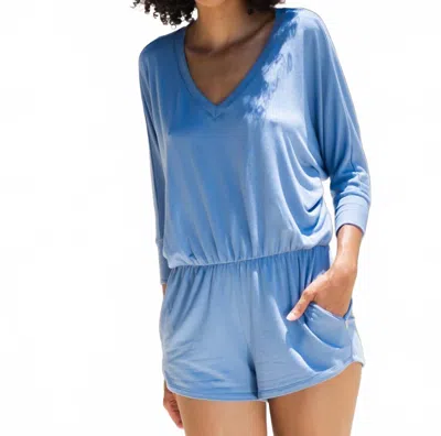 Lvhr Sabina Romper In Indigo In Blue