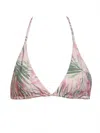 Lvhr Women's Gemma Triangle Bikini Top In Palm Print In Multi