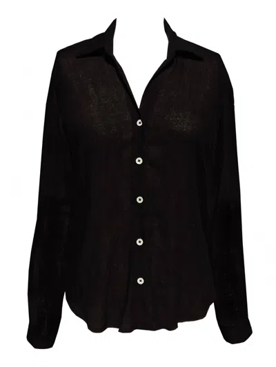Lvhr Women's Nikki Button Up Top In Black