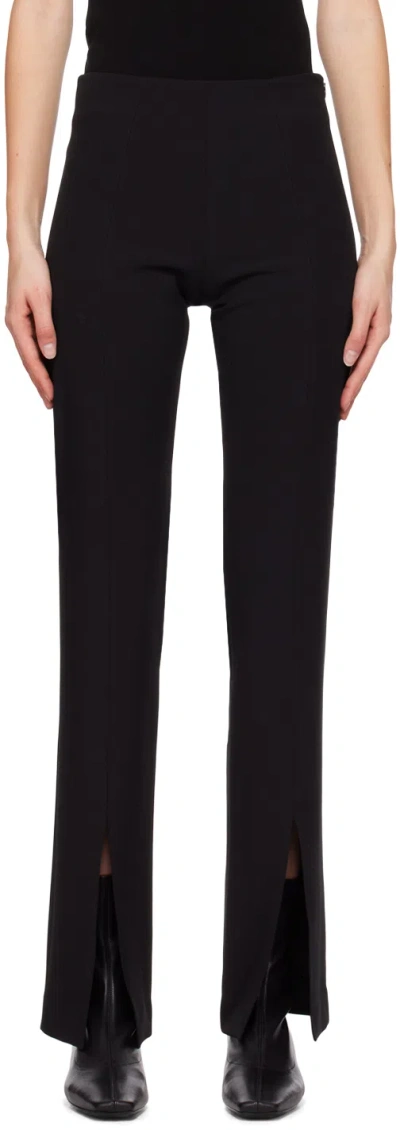 Lvir Black Slit Trousers