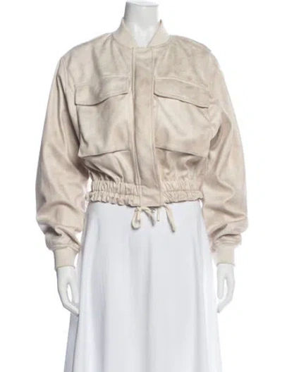 Pre-owned Lvir Bomber Jacket In Neutral
