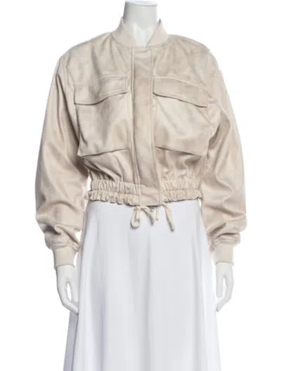 Pre-owned Lvir Bomber Jacket In Neutrals