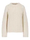 Lvir Alpaca Blend Sweater In Neutral