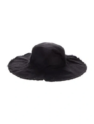 Pre-owned Lvir Denim Bucket Hat In Black