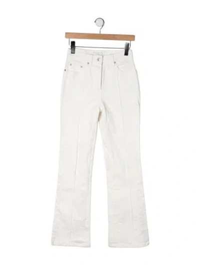 Pre-owned Lvir High-rise Flared Jeans In Neutrals