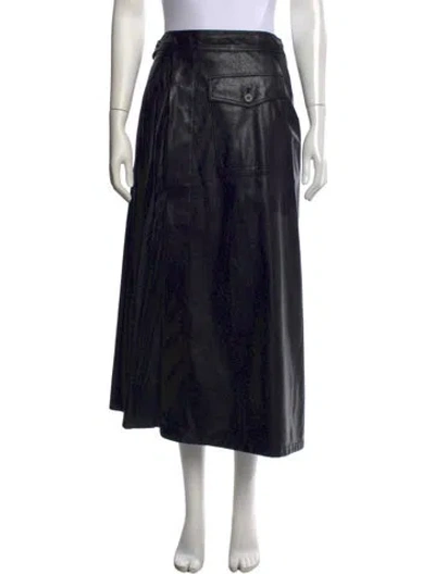 Pre-owned Lvir Long Skirt In Black